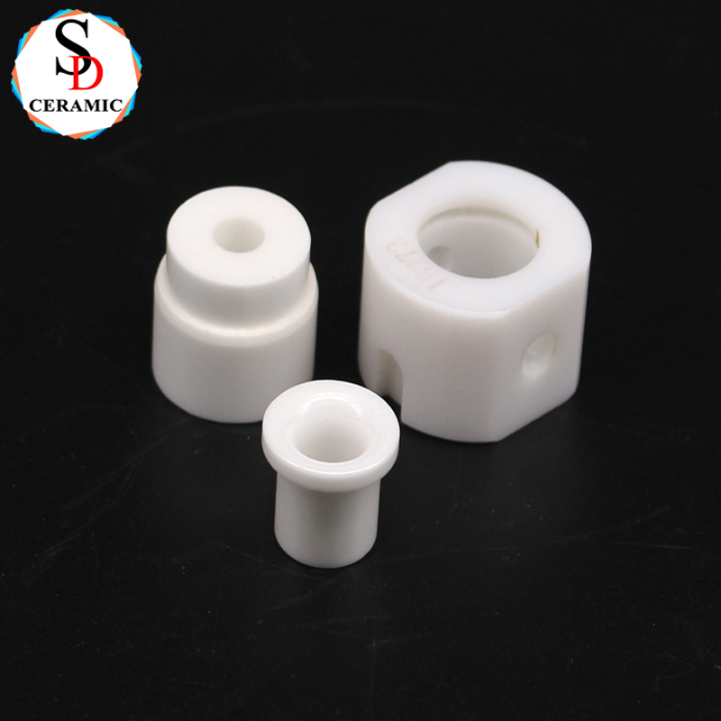 Customized High Polish Zirconia Ceramic Bushing Eyelets White Zro2 Ceramic Components